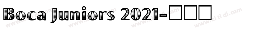 Boca Juniors 2021字体转换